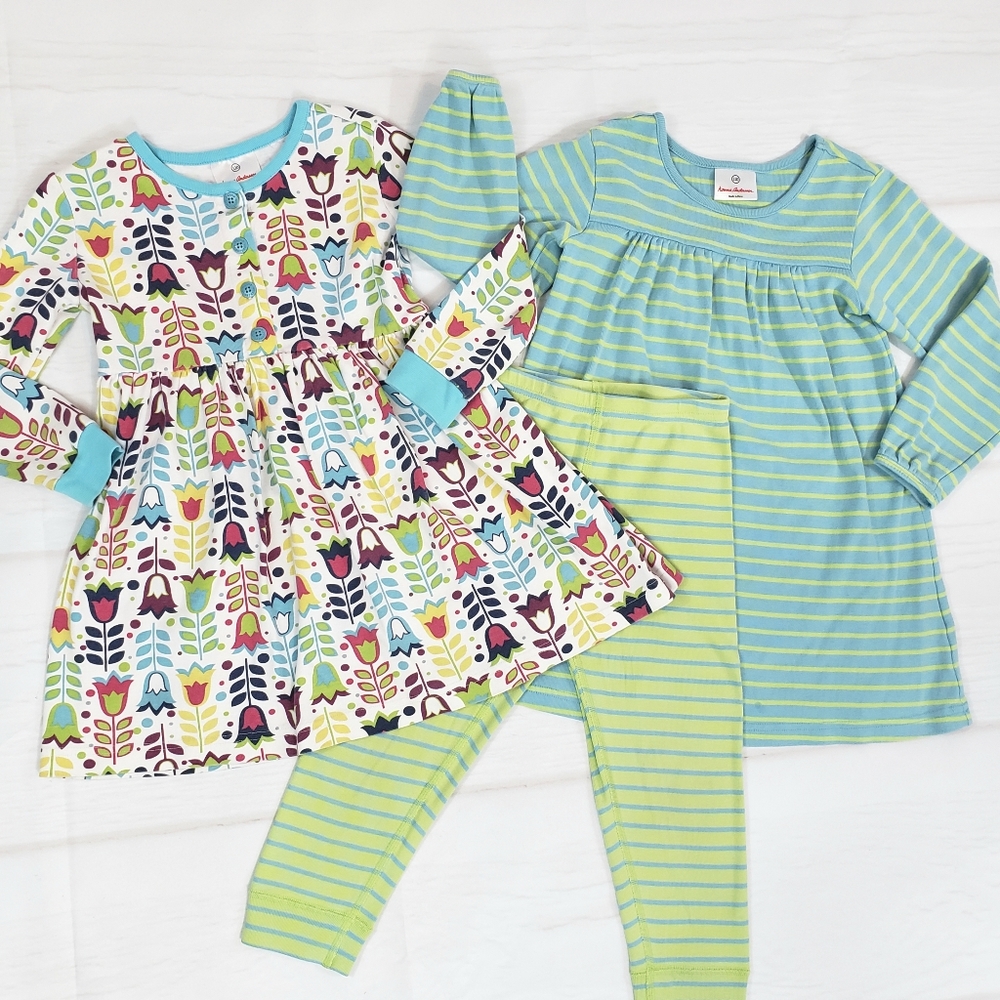 Hanna Andersson Dresses Pants Set 110 Blue Green